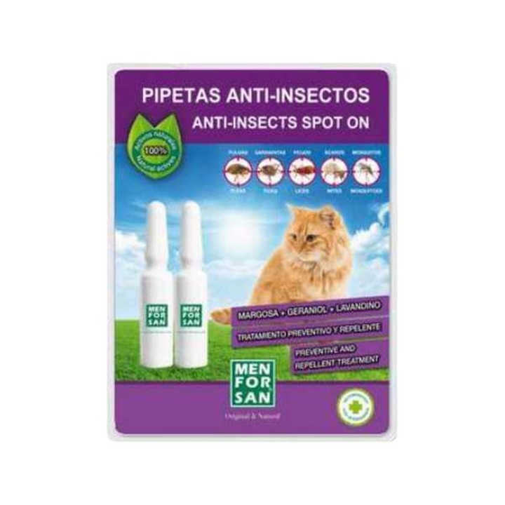 Fiole antiparazitare pentru pisici, Men for San, 2 bucati, 1.5 ml