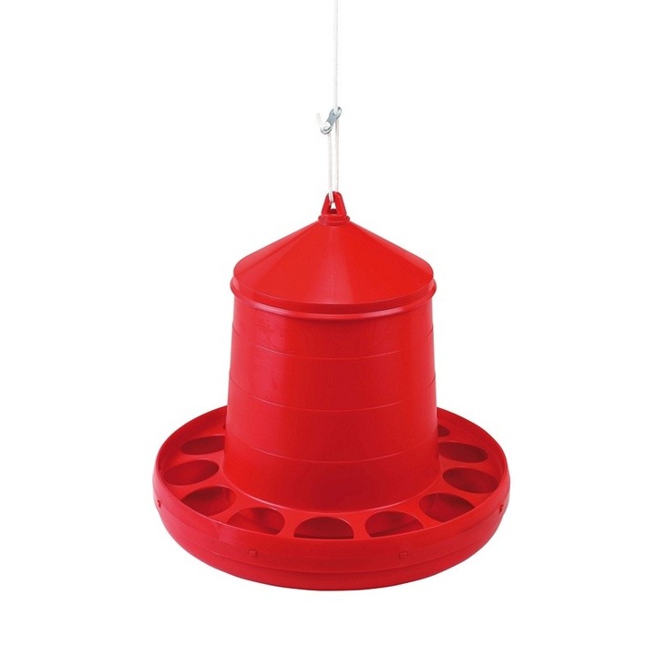 Hranitoare pentru pasari, Copele, Plastic, 46x43cm, Rosu