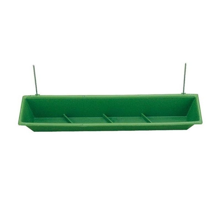 Hranitor pentru porumbei, COPELE, Plastic, 34x7x6cm, Verde