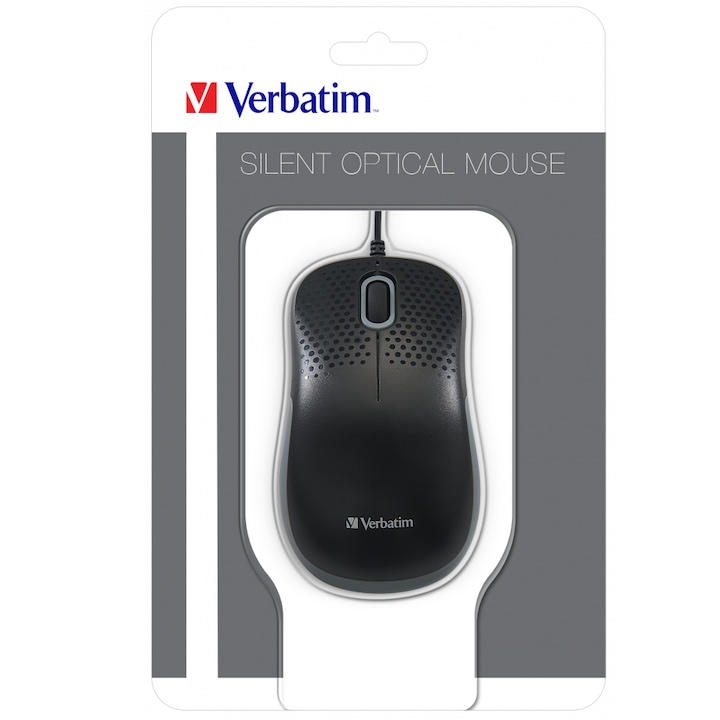 Mouse Verbatim Silent Optical negru