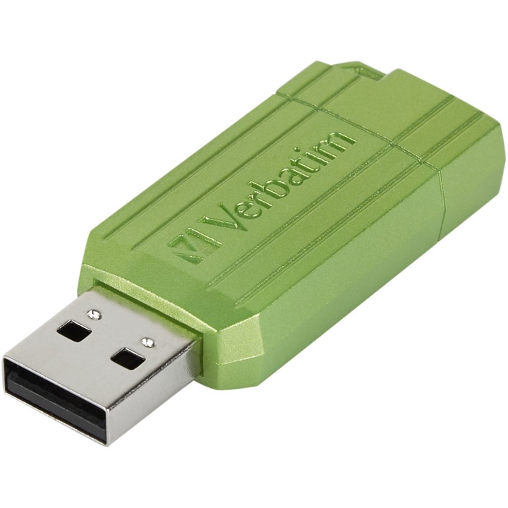 Памет USB Verbatim PinStripe USB 2.0,16GB, Green