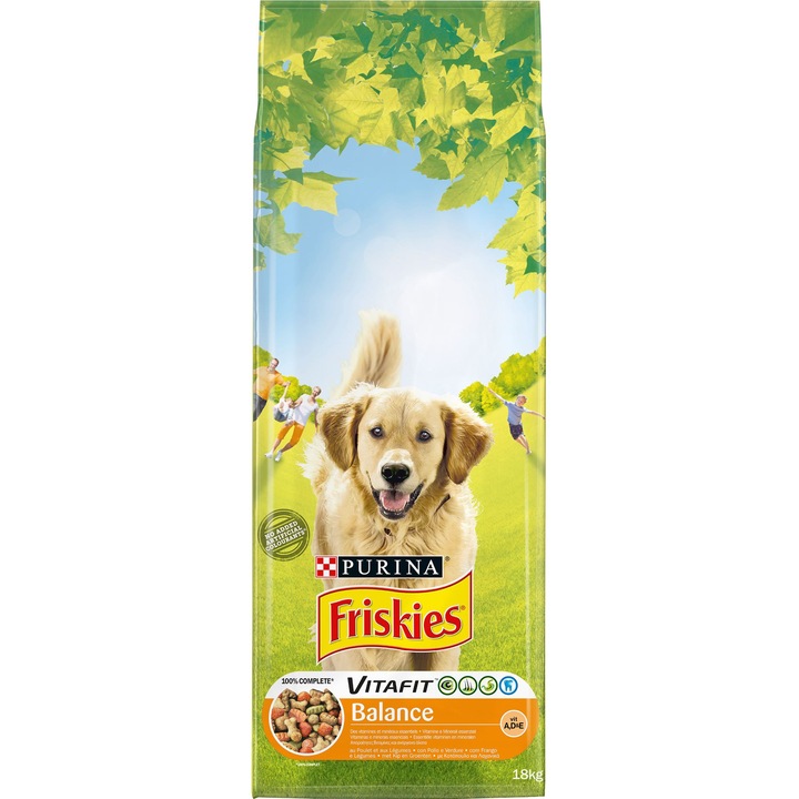 Táp felnőtt kutyáknak, FRISKIES, Multicolor, 18kg