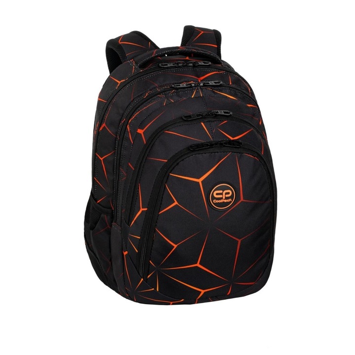 Iskolai hátizsák CoolPack, Drafter, Lava, 44 x 32 x 18, Sok színű