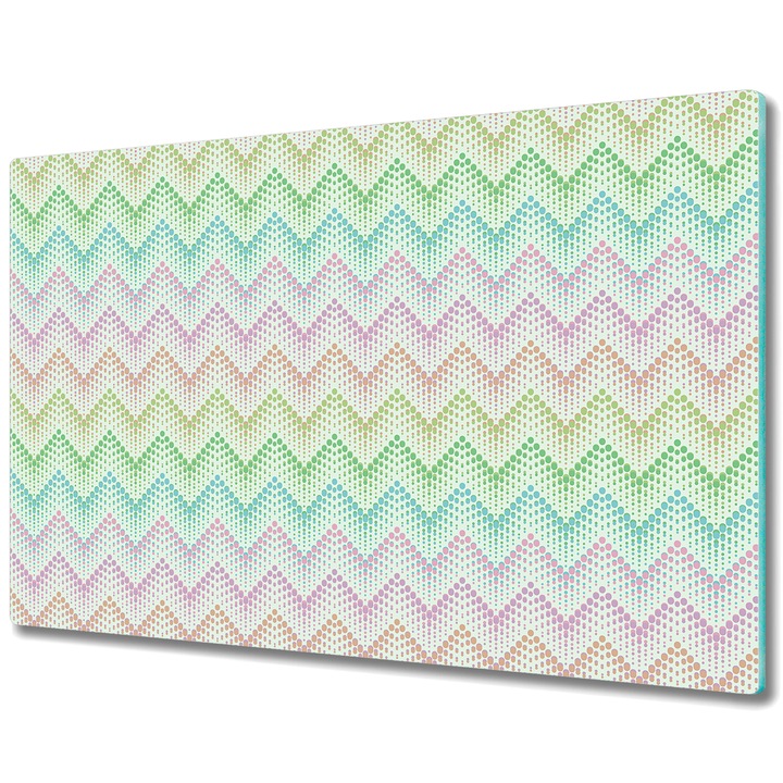 Дъска За Рязане, Tulup, Стъкло, Правоъгълна, Шишарка, Сив, 80x52 cm, 0000011141