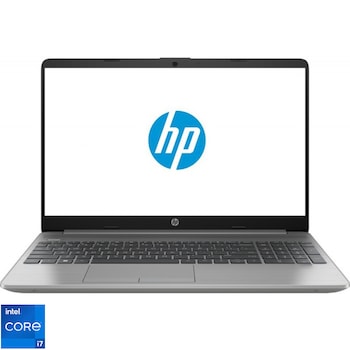 Laptop HP 250 G9 cu procesor Intel Core i7-1260P pana la 4.70 GHz, 15.6", Full HD, 16GB, 512GB SSD, Intel Iris Xe Graphics, Free DOS, Asteroid Silver