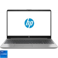 Laptop HP 250 G9 cu procesor Intel Core i7-1260P pana la 4.70 GHz, 15.6", Full HD, 16GB, 512GB SSD, Intel Iris Xe Graphics, Free DOS, Asteroid Silver