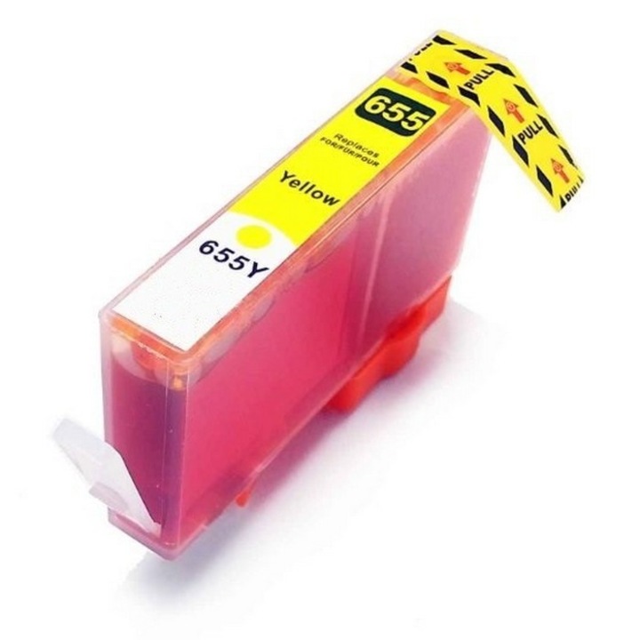 Cartus cerneala (inkjet) TIN compatibil cu HP CZ112AE / HP 655 Yellow - 643 pagini (15 ml - capacitate mare)
