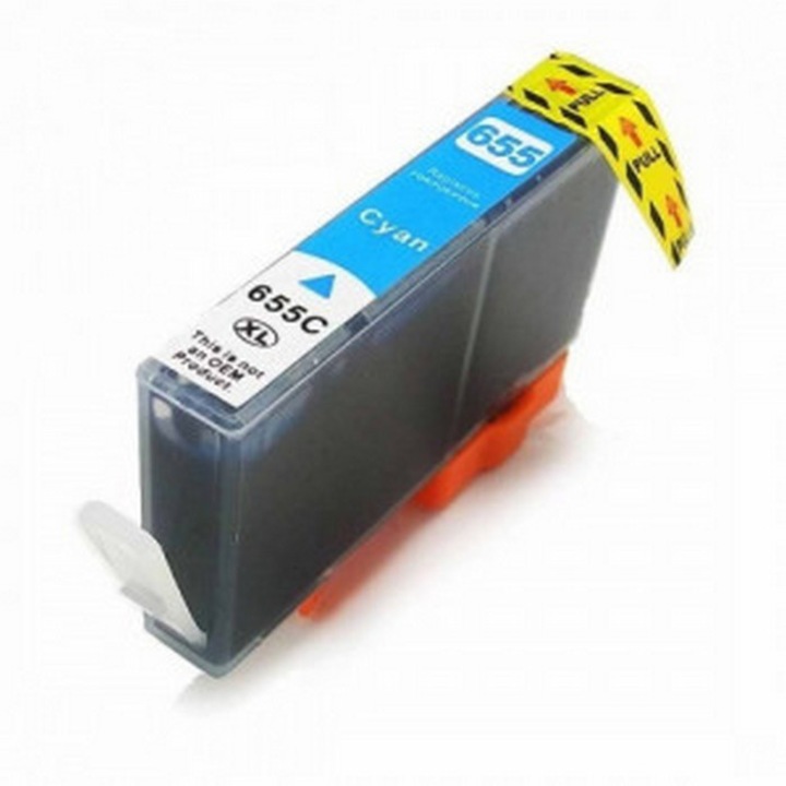 Cartus cerneala (inkjet) TIN compatibil cu HP CZ110AE / HP 655 Cyan - 643 pagini (15 ml - capacitate mare)