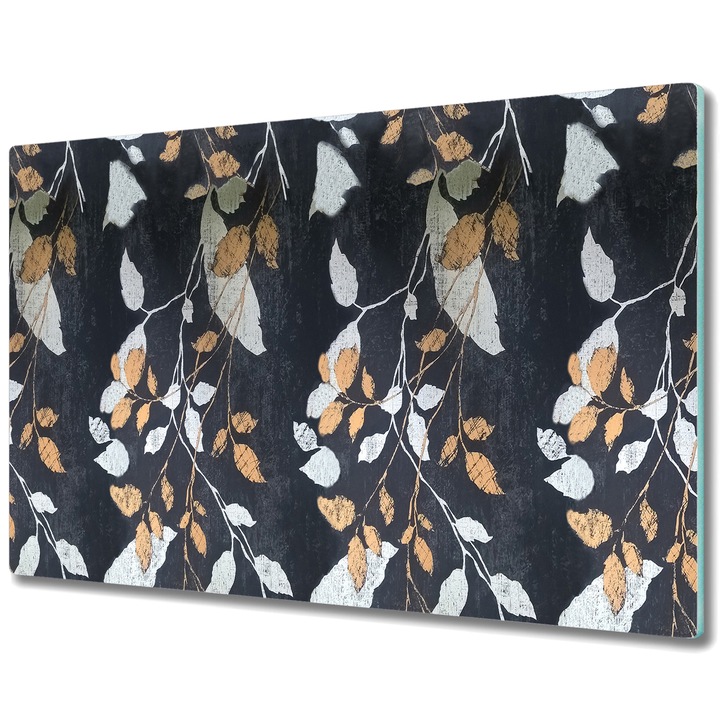 Vágódeszka, Tulup, Üveg, Négyszögletes, Vintage Japán, Többszínű, 80x52 cm, 010010520060000012653