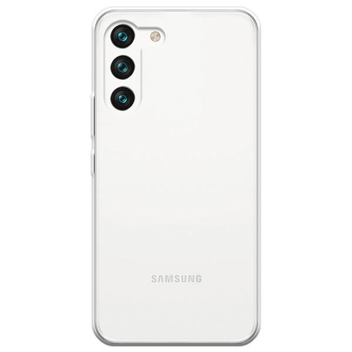 Прозрачен калъф, съвместим със Samsung Galaxy S23 Plus, Slim fit, Anti-slip, Минималистичен дизайн, 1 mm