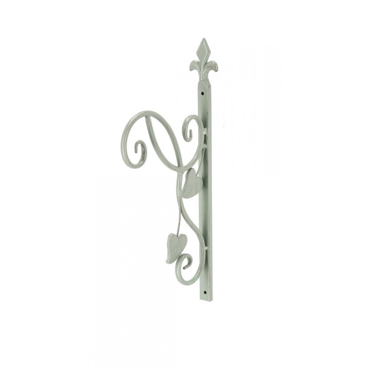 Suport ghiveci flori fier verde Harriet 21x42 cm