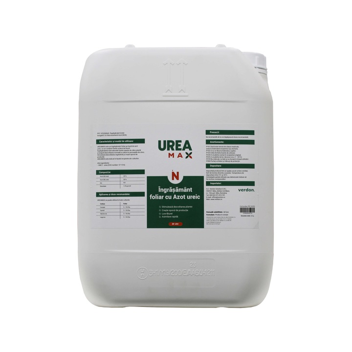Ingrasamant foliar cu azot ureic UREAMAX, 20 l