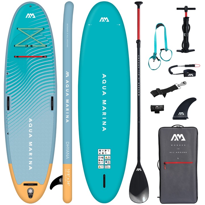 Set placa gonflabila SUP Aqua Marina DHYANA 10'8" BT-23DHP 325 x 86 x 15 cm