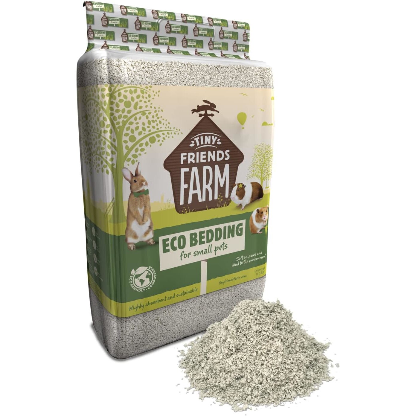 Asternut eco pentru iepuri si alte rozatoare, Tiny Friends Farm - eMAG.ro