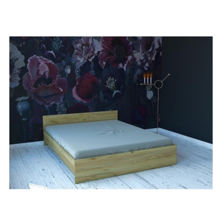 Pat Hera Sonoma 120x200cm, suport saltea inclus