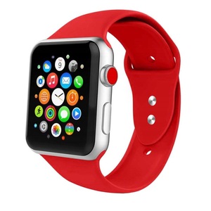 Curea silicon Tech-Protect Icon V2 compatibila cu Apple Watch 4/5/6/7/8/SE/Ultra 42/44/45/49mm Red