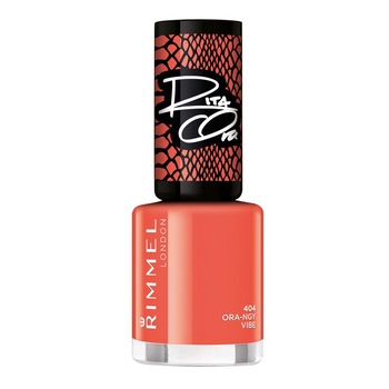 Lac de Unghii Rimmel London 60 Seconds Super Shine, 404 Ora-ngy Vibe, 8 ml Lac de Unghii Rimmel London 60 Seconds Super Shine, 404 Ora-ngy Vibe, 8 ml