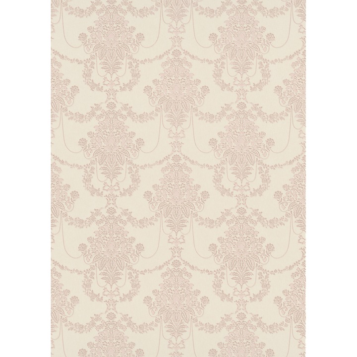 Klasszikus barokk modell tapéta extra mosható könnyen felszerelhető és karbantartható Porrózsaszín bézs 10287-05 0,53mx 10m