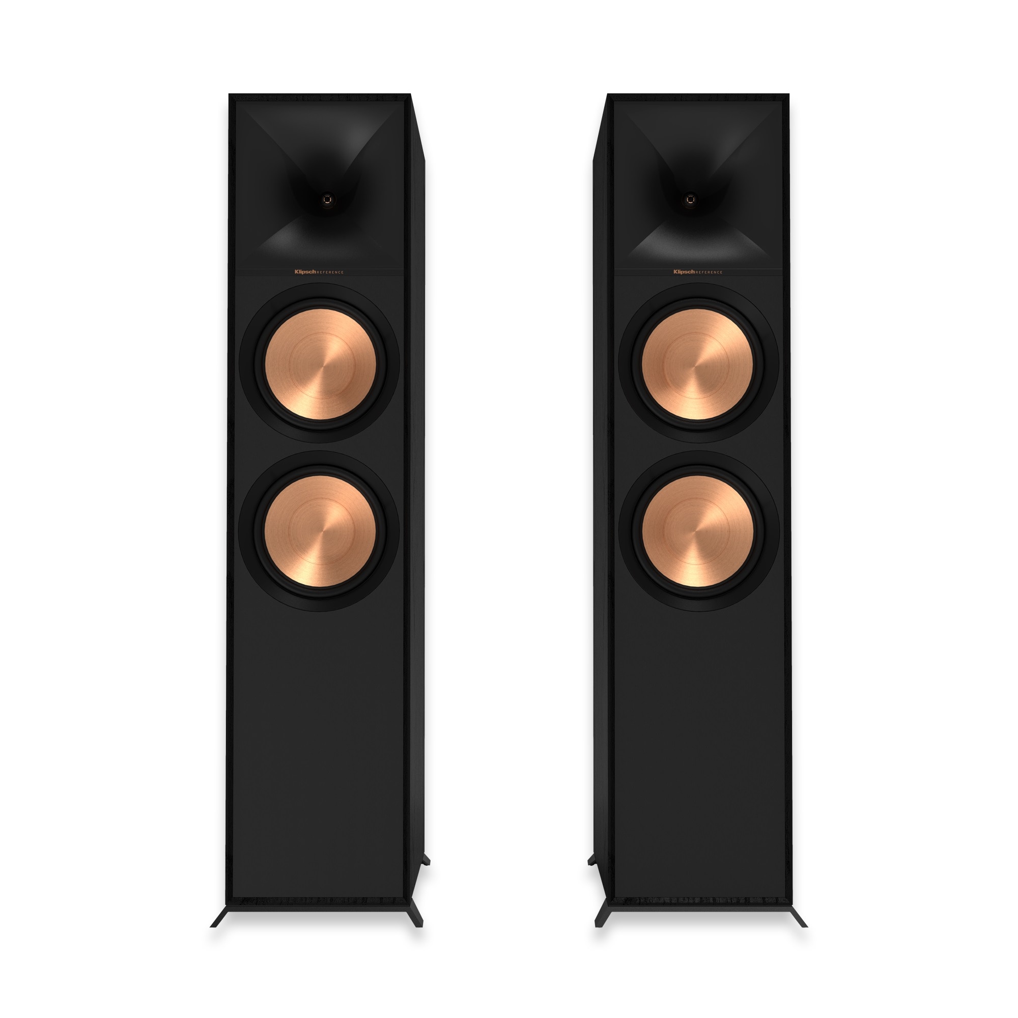 Set 2 boxe de podea Klipsch R-800F, Negru
