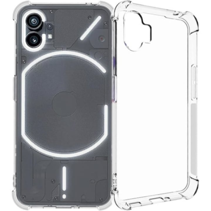 Husa telefon compatibila cu Nothing Phone 1, Protectie Colturi, Ultra Protect, Anti-Shock Protection Hard, Technology Air Cushion, Crystal Clear
