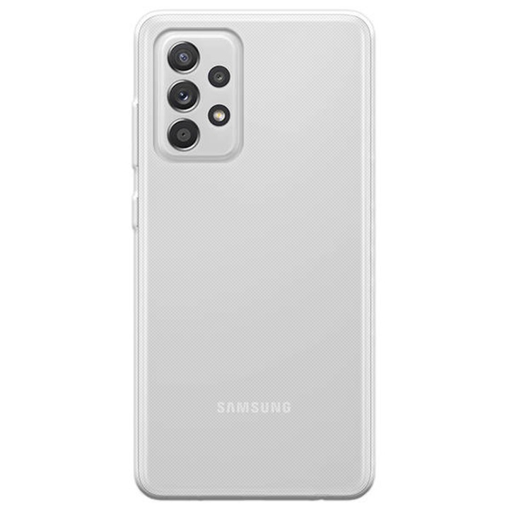 Прозрачен калъф, съвместим със Samsung Galaxy A53 5G, Slim fit, Anti-slip, Минималистичен дизайн, 1 mm