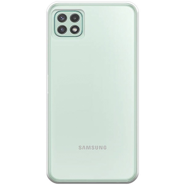Прозрачен калъф, съвместим със Samsung Galaxy A22 5G, Slim fit, Anti-slip, Минималистичен дизайн, 1 mm