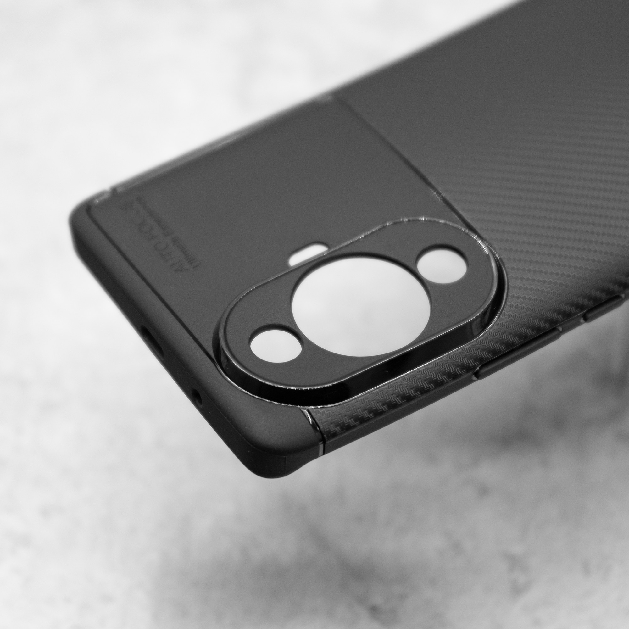 Husa SILKASE pentru Huawei Nova 11 Pro, AutoFocus, silicon carbon, culoare negru