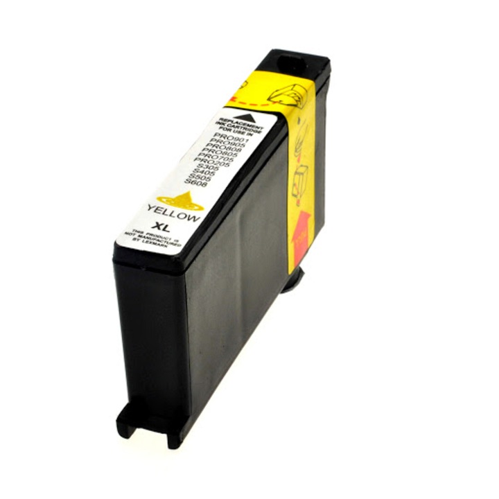 Cartus cerneala (inkjet) TIN compatibil cu LEXMARK 14N1095E / LEXMARK 100XL Yellow - 625 pagini (capacitate mare)