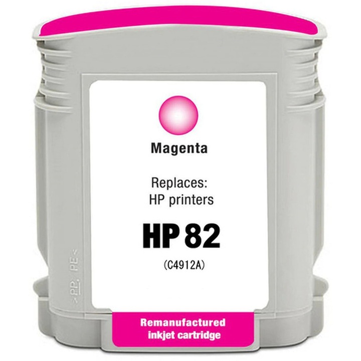 Cartus cerneala (inkjet) TIN compatibil cu HP C4912A / HP 82 Magenta - 1430 pagini (69 ml)