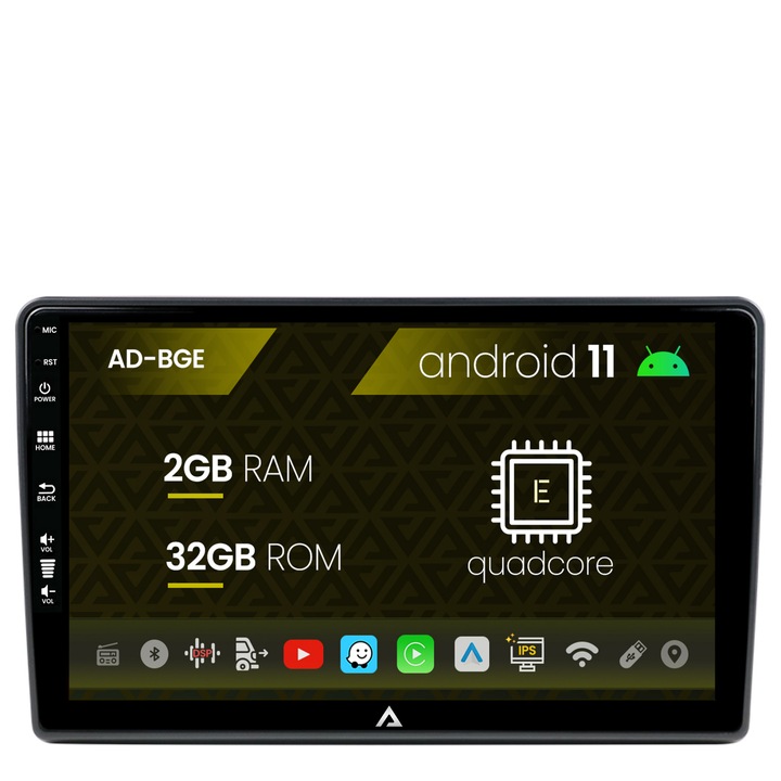 Ford Autodrop navigáció (2005-2013), Android 11, E-Quadcore, 2GB RAM, 32GB ROM, 9 hüvelyk - AD-BGE9002, AD-BGRKIT137