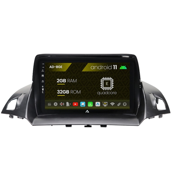 Navigációs autodrop Ford Kuga, C-Max (2013-2018), Android 11, E-Quadcore, 2GB RAM, 32GB ROM, 9 hüvelyk - AD-BGE9002, AD-BGRKIT114