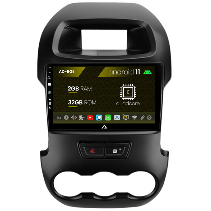 Navigációs autodrop Ford Ranger (2011-2015), Android 11, E-Quadcore, 2GB RAM, 32GB ROM, 9 hüvelyk - AD-BGE9002, AD-BGRKIT135B
