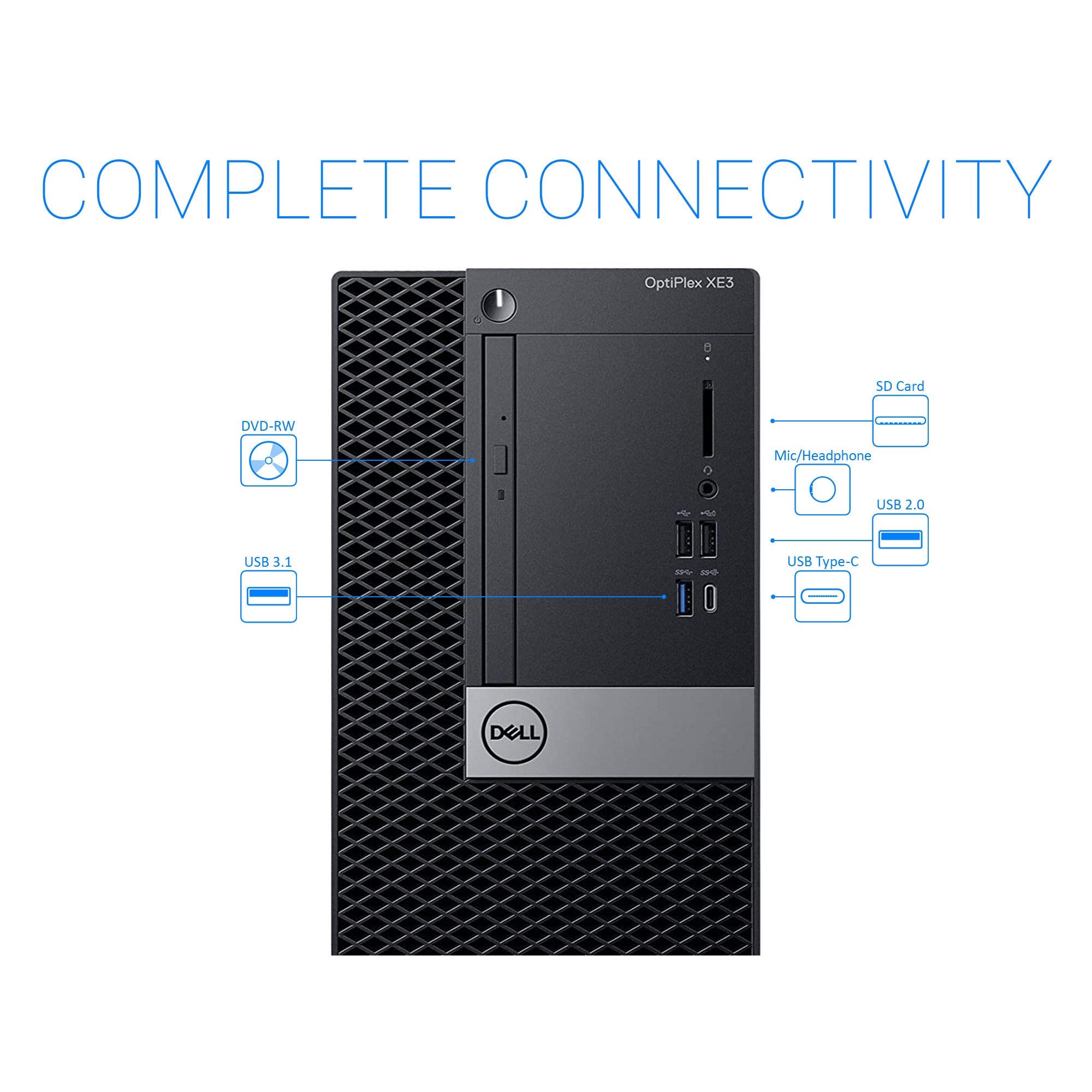 Tower Dell Optiplex XE3, Procesor Intel Core i78700 4.60GHz, 16GB DDR4
