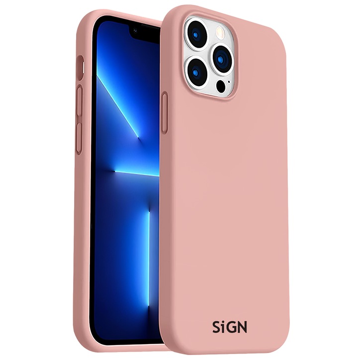 Husa pentru Apple iPhone 14 Pro, SiGN, Liquid Silicone, Roz SN-SIL14PSandP