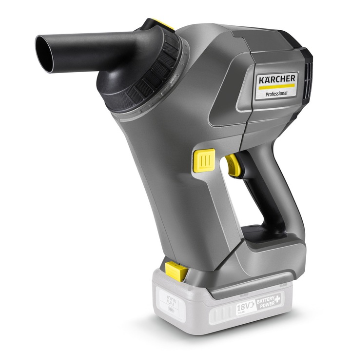 Aspirator manual Karcher HV 1/1 Bp Fs, 18V, 0.9L, 306x115x284mm, pentru curatarea mobilei si a masinilor