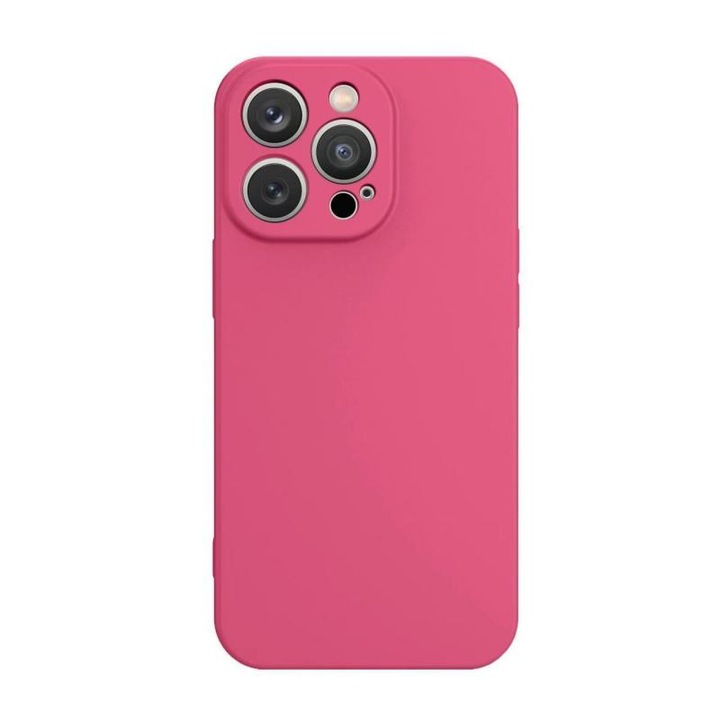 Szilikon tok kompatibilis a Samsung Galaxy A14 4G / A14 5G Fuchsia telefonnal