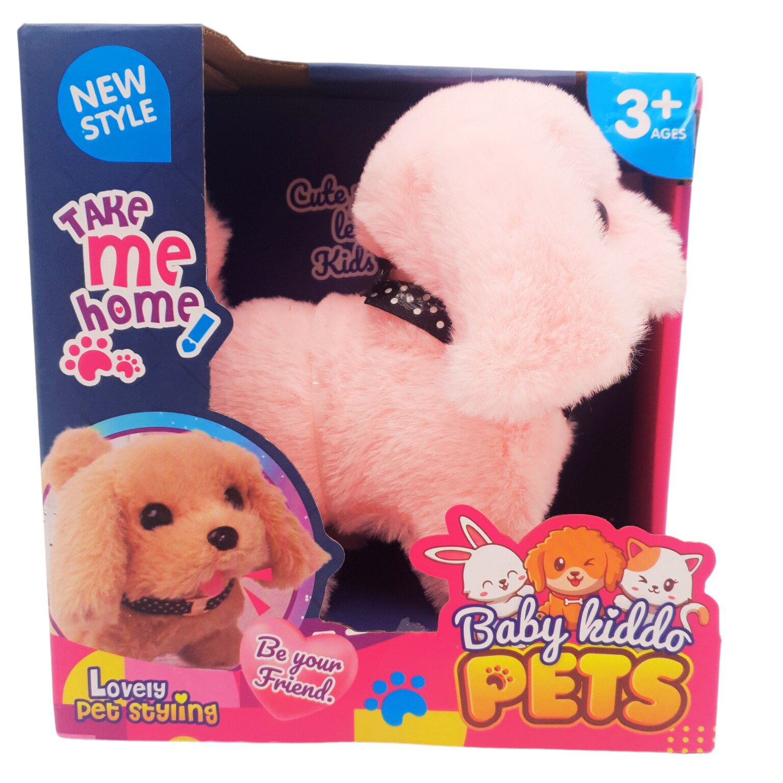 Catel din Plus Interactiv care Merge, Latra si Da din Codita, Roz ...