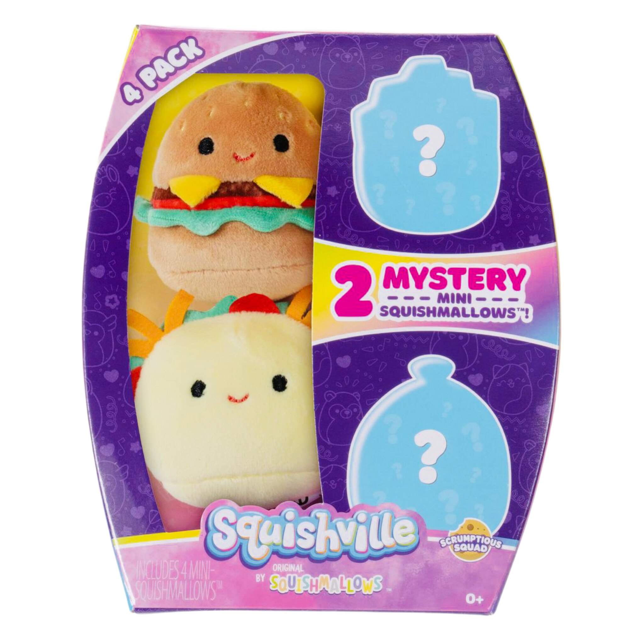 Jucarii De Plus Squishmallows Squishville Mystery Box Cu 4 Mini Jucarii De Plus Squishmallows Squishville Mystery Box Cu 4 Mini