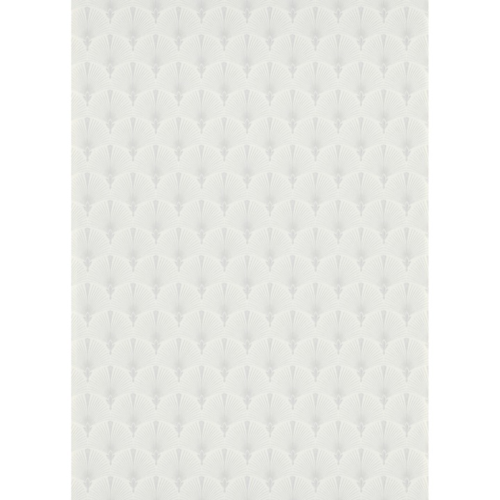 Modern tapéta legyezőmintával, extra mosható, könnyen felszerelhető és karbantartható Silver White 10346-31 0,53mx 10m