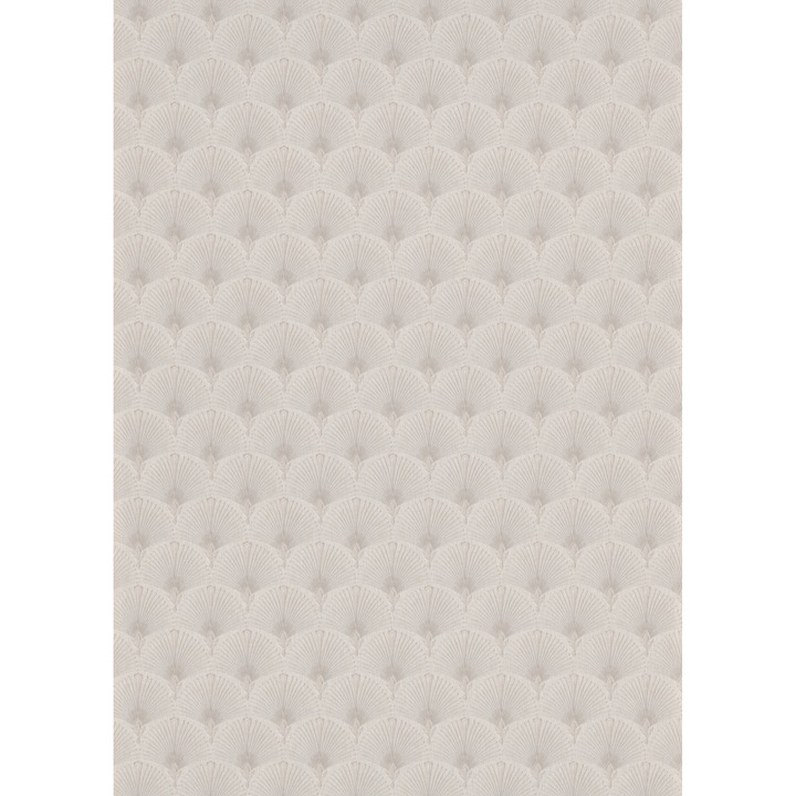 Tapet modern cu model evantai extralavabil usor de montat si de intretinut Gri Argintiu 10346-37 0.53m x 10m