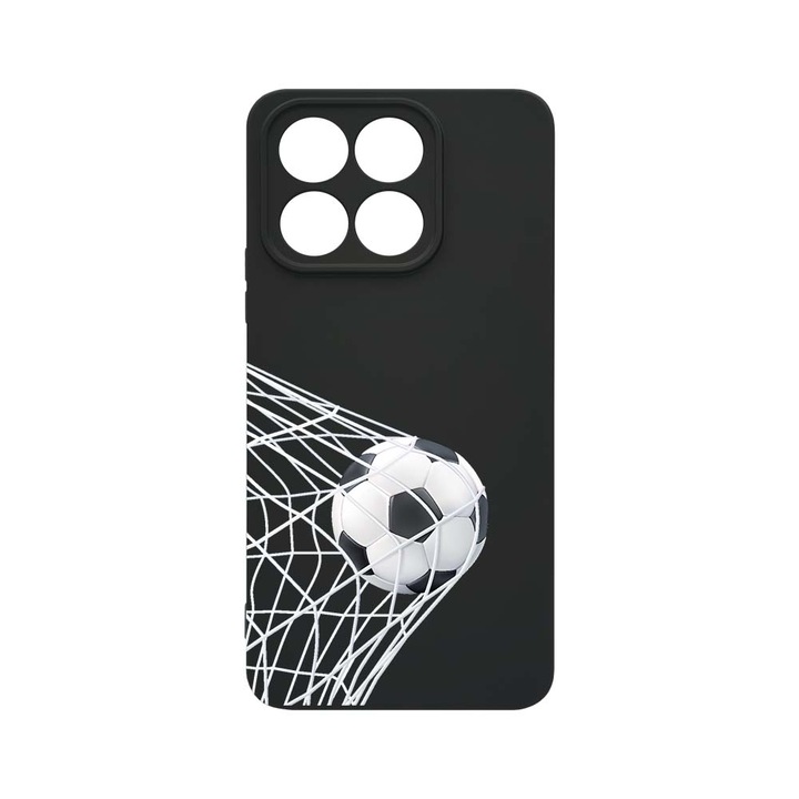 Husa BestCase® Premium Liquid Silicon, Compatibila Cu Honor X8a, Football - Goooaaall, SLIM 1.2MM, Microfibra in interior, Antisoc, Protectie Camera, Margini ridicate pentru protectia ecranului, PB 775