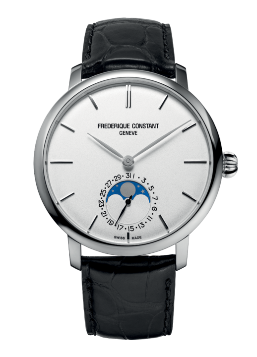 Часовник унисекс, Frederique Constant, автоматичен, стомана, черен