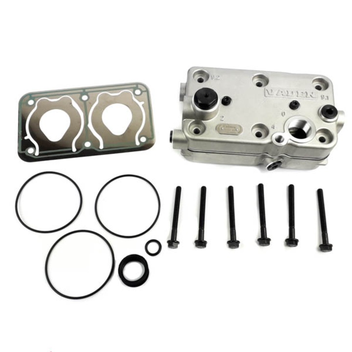 Set reparatie compresor, chiuloasa + capac + garnituri + suruburi | Mercedes Axor | 85mm, 636cc