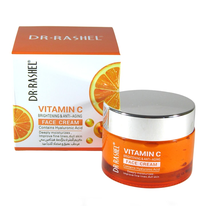 Dr Rashel arckrém, C vitaminnal, hialuronsavval és niacinamiddal, 50g