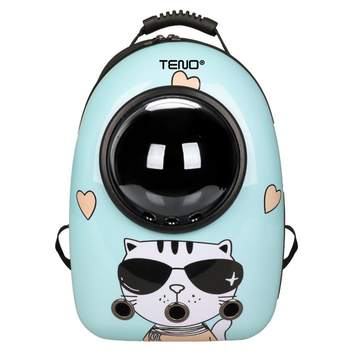 3. Раница за транспортиране на котки с прозорец Teno