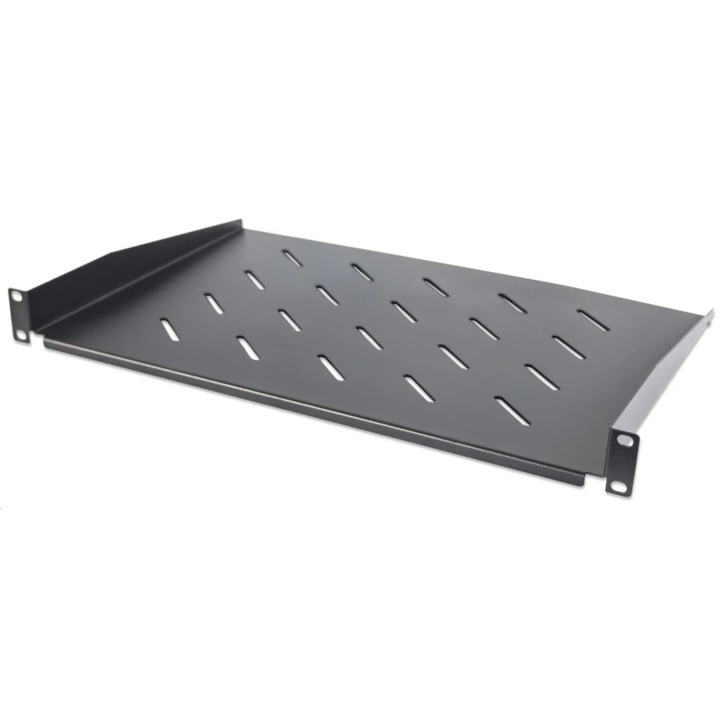 Рафт Intellinet 1U 19", 350 мм, Черен (714891) (Intellinet 714891)