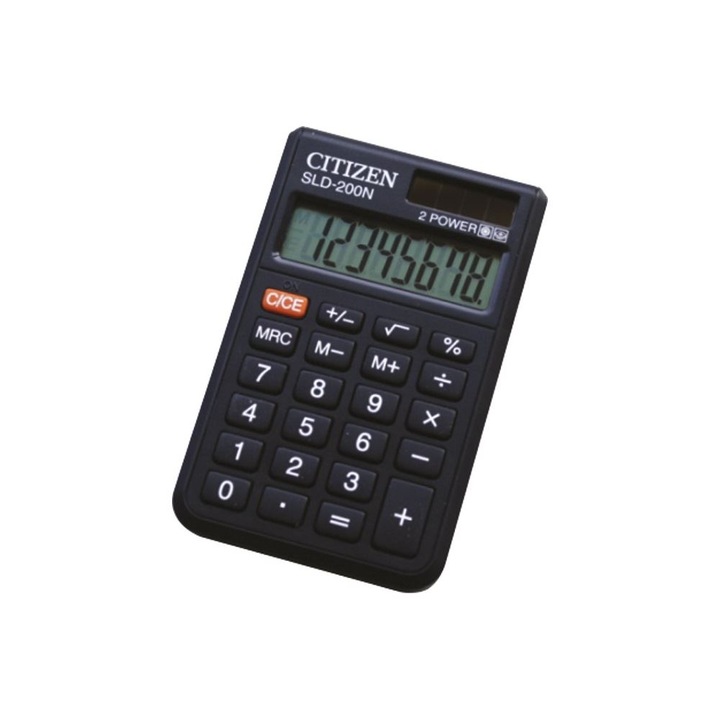 Asztali számológép SLD-200NR, Citizen, 8 számjegy, fekete
