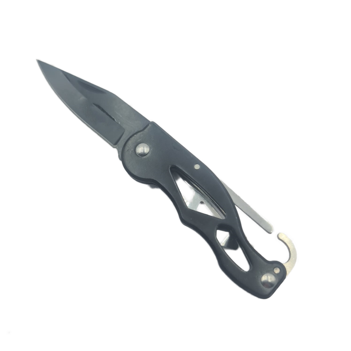 Briceag cu Gaica, Deschidere Manuala, Sistem Prindere Curea, Otel, 16 cm, Negru, Dalimag