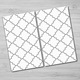Vágódeszka Tulup Üveg Négyszögletes Geometriai Pontok Többszínű 2x30x52 cm