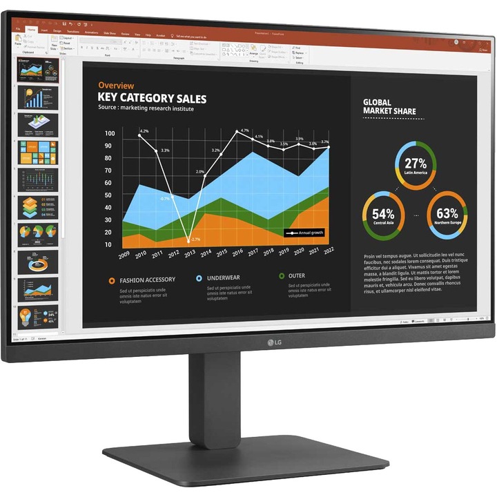LG 27BR550Y-C.AEU számítógép monitor 68,6 cm (27") 1920 x 1080 pixelek Full HD LED Szürke (27BR550Y-C)